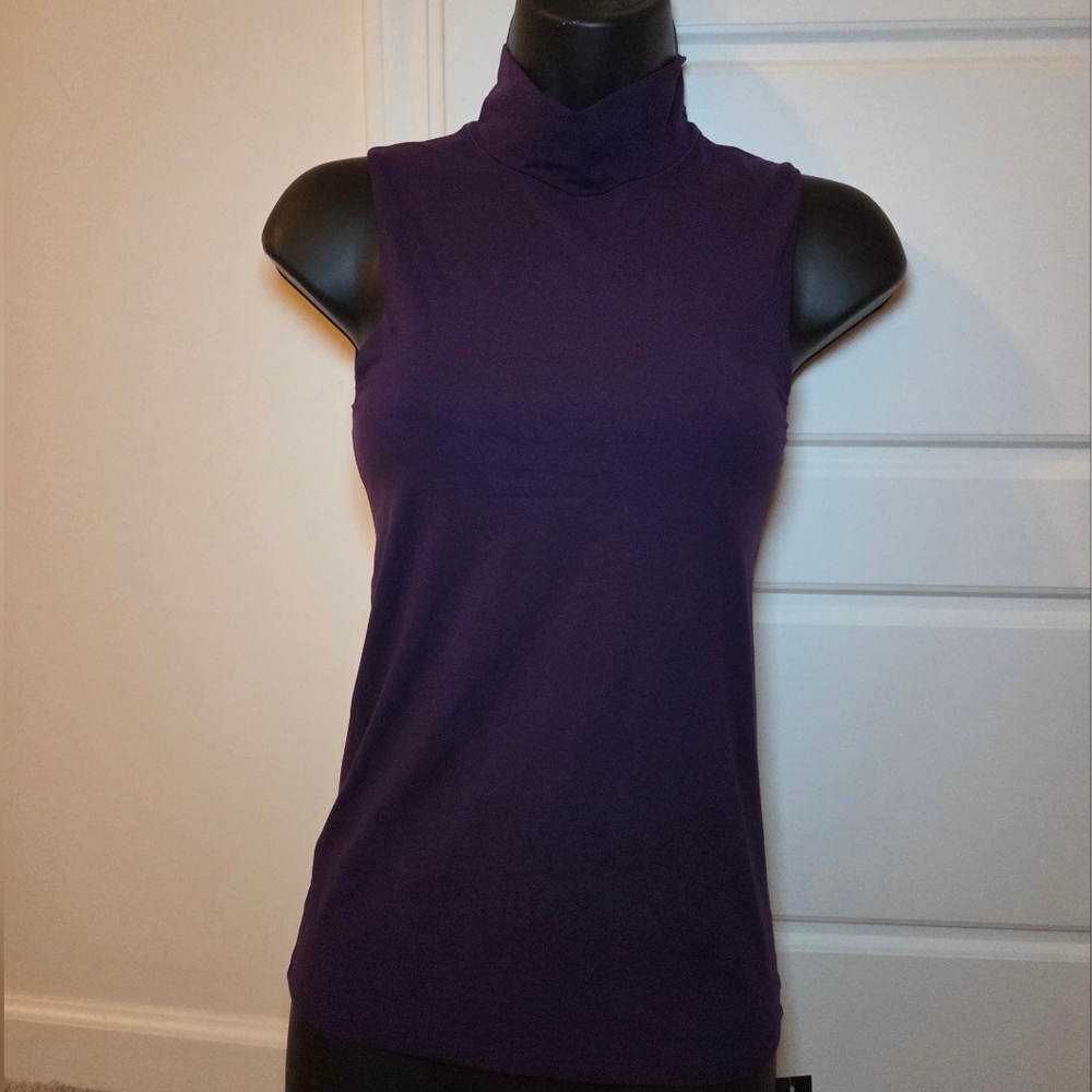 Elegant Purple Sleeveless Top